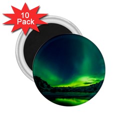 Iceland Aurora Borealis 2 25  Magnets (10 Pack)  by Cowasu