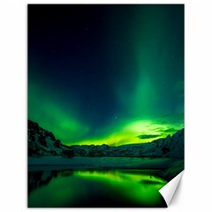 Iceland Aurora Borealis Canvas 12  X 16  by Cowasu