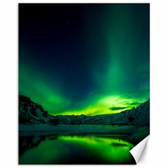 Iceland Aurora Borealis Canvas 11  X 14  by Cowasu