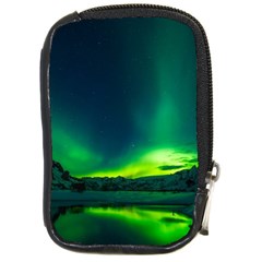 Iceland Aurora Borealis Compact Camera Leather Case by Cowasu