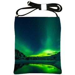 Iceland Aurora Borealis Shoulder Sling Bag by Cowasu