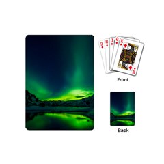 Iceland Aurora Borealis Playing Cards Single Design (mini) by Cowasu