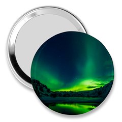 Iceland Aurora Borealis 3  Handbag Mirrors by Cowasu