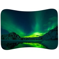 Iceland Aurora Borealis Velour Seat Head Rest Cushion by Cowasu