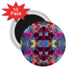 Roses Liquify  2 25  Magnets (10 Pack)  by kaleidomarblingart