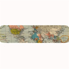 Vintage World Map Large Bar Mat by Cowasu