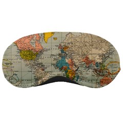 Vintage World Map Sleeping Mask by Cowasu