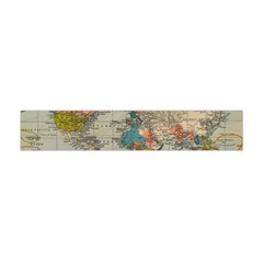 Vintage World Map Premium Plush Fleece Scarf (mini) by Cowasu