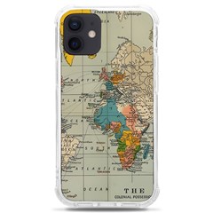 Vintage World Map Iphone 12 Mini Tpu Uv Print Case	 by Cowasu