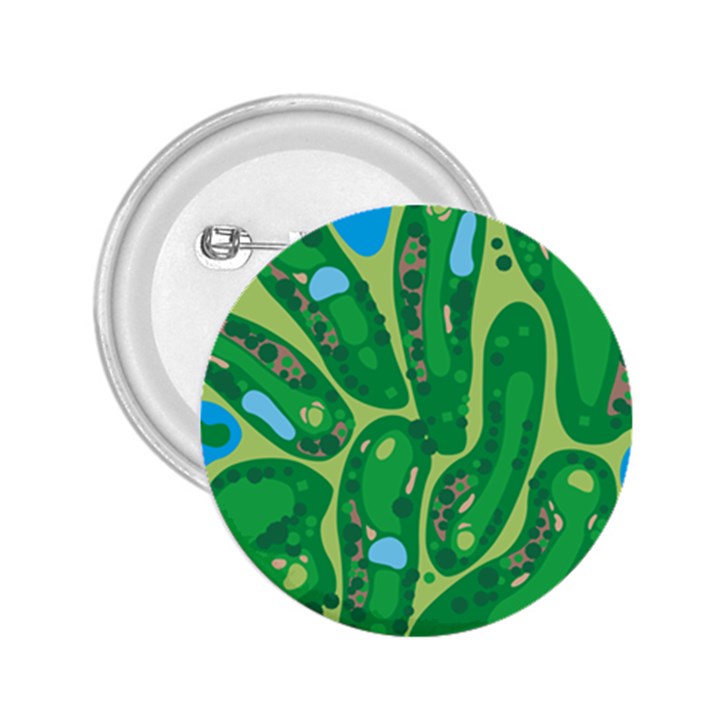 Golf Course Par Golf Course Green 2.25  Buttons