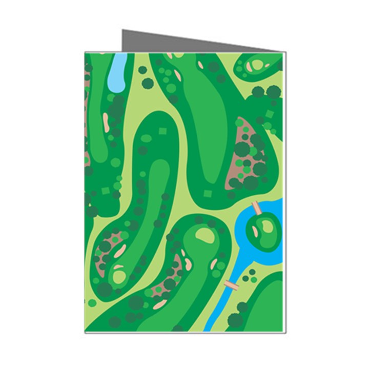 Golf Course Par Golf Course Green Mini Greeting Cards (Pkg of 8)