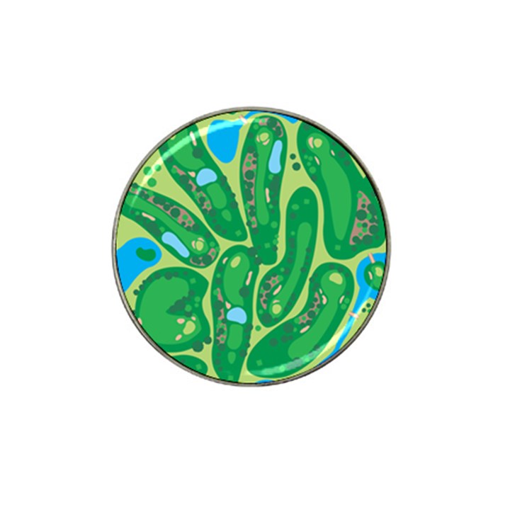 Golf Course Par Golf Course Green Hat Clip Ball Marker (4 pack)