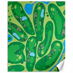 Golf Course Par Golf Course Green Canvas 16  X 20  by Cowasu