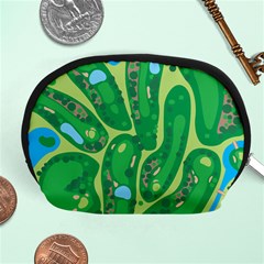 Golf Course Par Golf Course Green Accessory Pouch (medium) by Cowasu