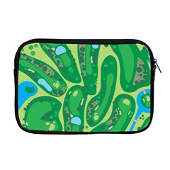 Golf Course Par Golf Course Green Apple Macbook Pro 17  Zipper Case by Cowasu