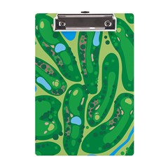 Golf Course Par Golf Course Green A5 Acrylic Clipboard by Cowasu