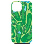 Golf Course Par Golf Course Green iPhone 14 Black UV Print Case Front