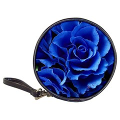 Blue Roses Flowers Plant Romance Blossom Bloom Nature Flora Petals Classic 20-cd Wallets by Cowasu