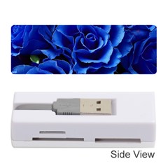 Blue Roses Flowers Plant Romance Blossom Bloom Nature Flora Petals Memory Card Reader (stick) by Cowasu