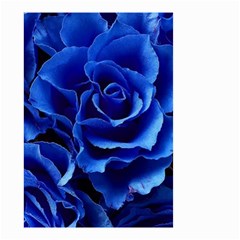 Blue Roses Flowers Plant Romance Blossom Bloom Nature Flora Petals Small Garden Flag (two Sides) by Cowasu