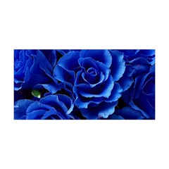 Blue Roses Flowers Plant Romance Blossom Bloom Nature Flora Petals Yoga Headband by Cowasu