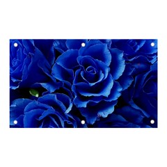 Blue Roses Flowers Plant Romance Blossom Bloom Nature Flora Petals Banner And Sign 5  X 3  by Cowasu