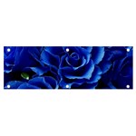 Blue Roses Flowers Plant Romance Blossom Bloom Nature Flora Petals Banner and Sign 6  x 2  Front