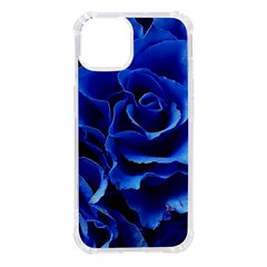 Blue Roses Flowers Plant Romance Blossom Bloom Nature Flora Petals Iphone 14 Tpu Uv Print Case