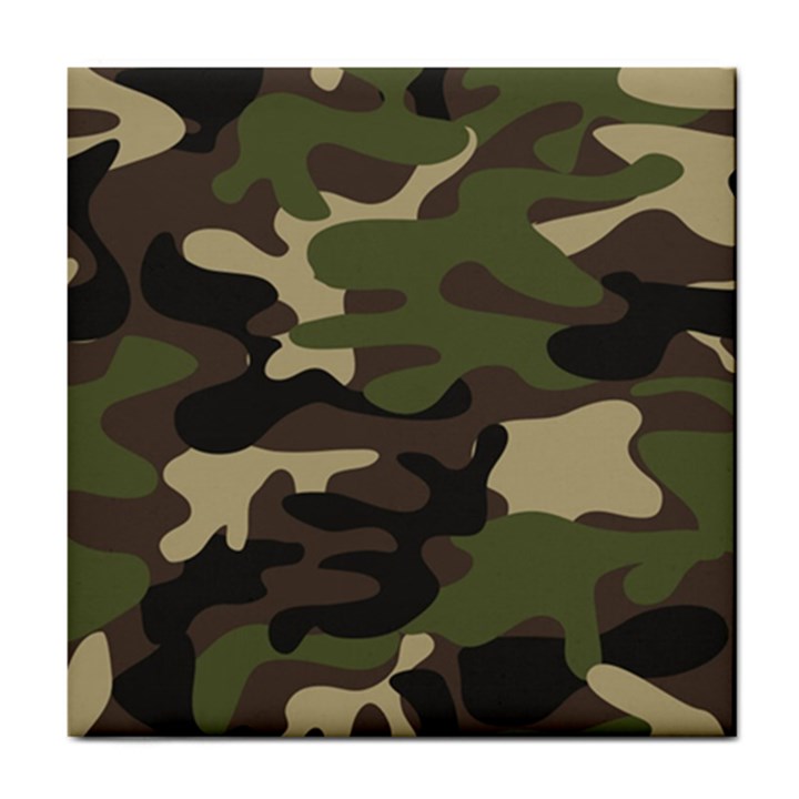 Texture Military Camouflage Repeats Seamless Army Green Hunting Tile Coaster