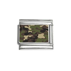 Texture Military Camouflage Repeats Seamless Army Green Hunting Italian Charm (9mm) by Cowasu