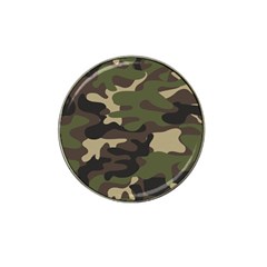 Texture Military Camouflage Repeats Seamless Army Green Hunting Hat Clip Ball Marker by Cowasu