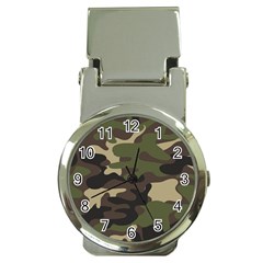 Texture Military Camouflage Repeats Seamless Army Green Hunting Money Clip Watches by Cowasu