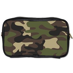 Texture Military Camouflage Repeats Seamless Army Green Hunting Toiletries Bag (two Sides) by Cowasu