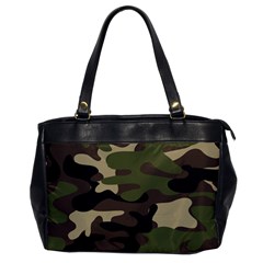 Texture Military Camouflage Repeats Seamless Army Green Hunting Oversize Office Handbag by Cowasu