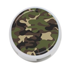 Texture Military Camouflage Repeats Seamless Army Green Hunting 4-port Usb Hub (two Sides) by Cowasu