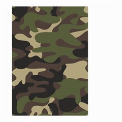 Texture Military Camouflage Repeats Seamless Army Green Hunting Small Garden Flag (two Sides) by Cowasu