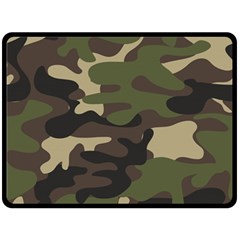 Texture Military Camouflage Repeats Seamless Army Green Hunting Fleece Blanket (large) by Cowasu