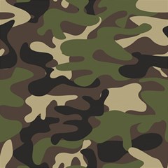 Texture Military Camouflage Repeats Seamless Army Green Hunting Play Mat (square) by Cowasu