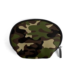 Texture Military Camouflage Repeats Seamless Army Green Hunting Accessory Pouch (small) by Cowasu