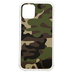 Texture Military Camouflage Repeats Seamless Army Green Hunting Iphone 12 Mini Tpu Uv Print Case	 by Cowasu