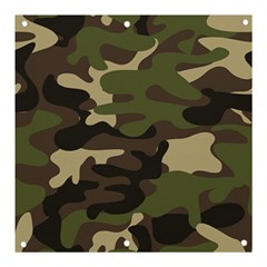 Texture Military Camouflage Repeats Seamless Army Green Hunting Banner And Sign 3  X 3  by Cowasu