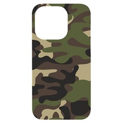 Texture Military Camouflage Repeats Seamless Army Green Hunting Iphone 14 Pro Black Uv Print Case