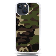 Texture Military Camouflage Repeats Seamless Army Green Hunting Iphone 13 Mini Tpu Uv Print Case