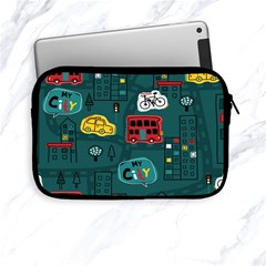 Seamless Pattern With Vehicles Building Road Apple Ipad Mini Zipper Cases by Cowasu