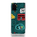 Seamless Pattern With Vehicles Building Road Samsung Galaxy S20Plus 6.7 Inch TPU UV Case Front