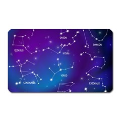 Realistic Night Sky With Constellations Magnet (rectangular) by Cowasu