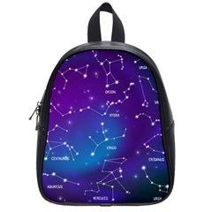 Realistic Night Sky With Constellations School Bag (small) by Cowasu