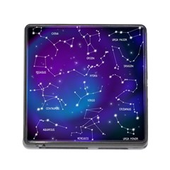 Realistic Night Sky With Constellations Memory Card Reader (square 5 Slot) by Cowasu