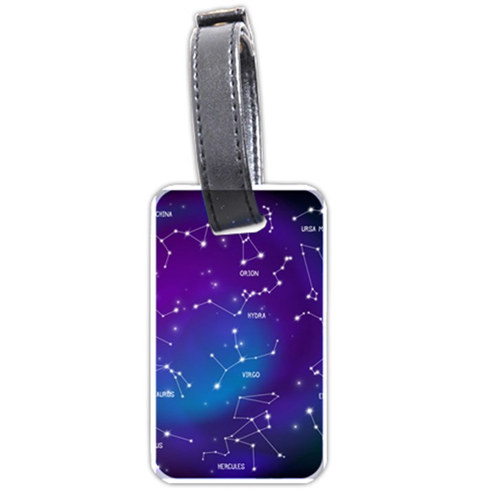 Realistic Night Sky With Constellations Luggage Tag (one side)