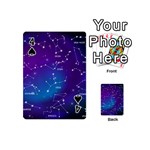 Realistic Night Sky With Constellations Playing Cards 54 Designs (Mini) Front - Spade4